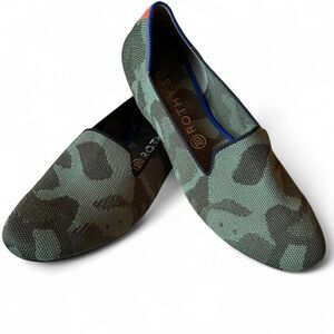 Rothy’s The Loafer Olive Camo | Women’s 10.5 | Eco-Friendly, Sporty, Washable
